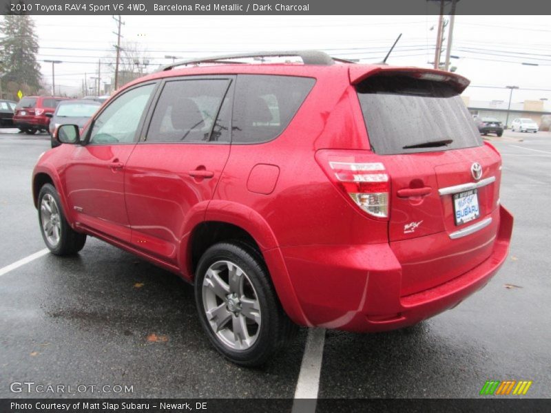 Barcelona Red Metallic / Dark Charcoal 2010 Toyota RAV4 Sport V6 4WD