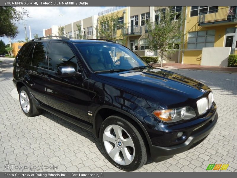 Toledo Blue Metallic / Beige 2004 BMW X5 4.4i