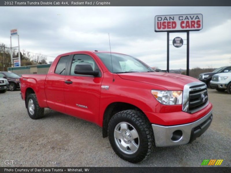 Radiant Red / Graphite 2012 Toyota Tundra Double Cab 4x4
