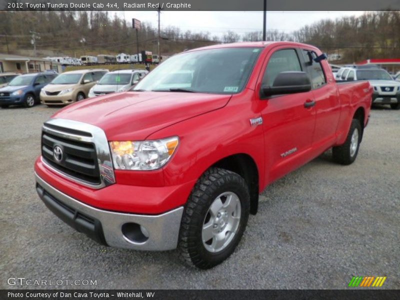 Radiant Red / Graphite 2012 Toyota Tundra Double Cab 4x4