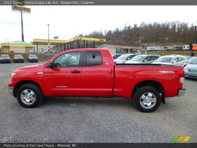 Radiant Red / Graphite 2012 Toyota Tundra Double Cab 4x4