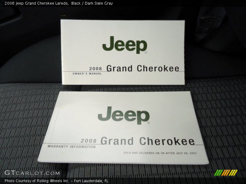 Black / Dark Slate Gray 2008 Jeep Grand Cherokee Laredo