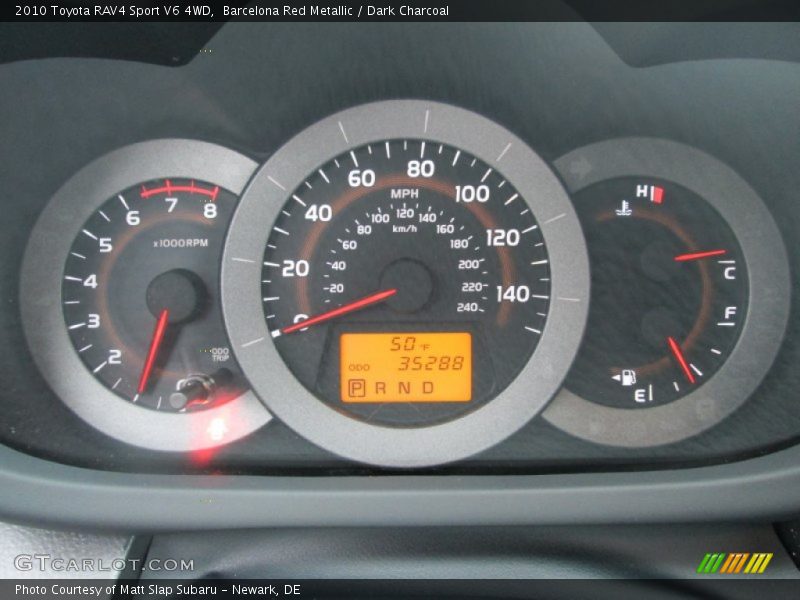 Barcelona Red Metallic / Dark Charcoal 2010 Toyota RAV4 Sport V6 4WD