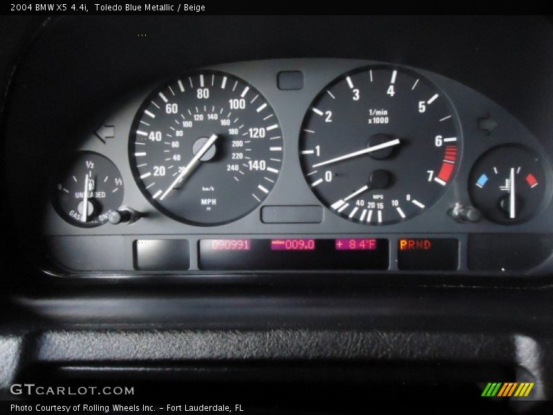  2004 X5 4.4i 4.4i Gauges
