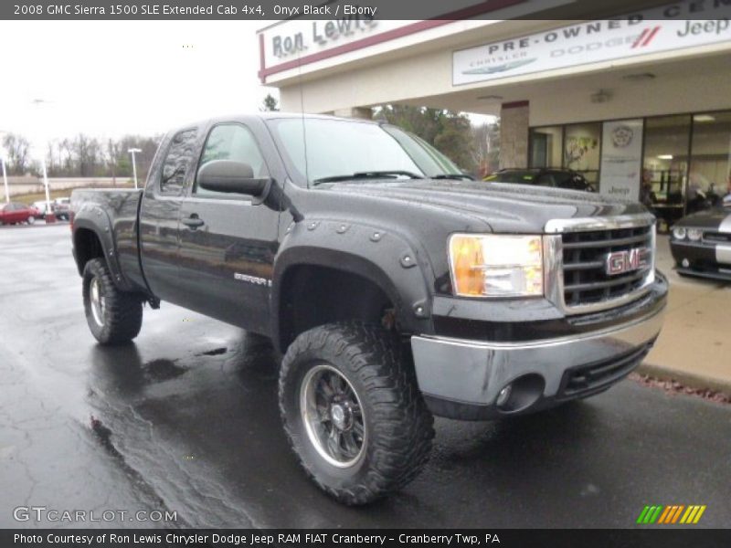 Onyx Black / Ebony 2008 GMC Sierra 1500 SLE Extended Cab 4x4