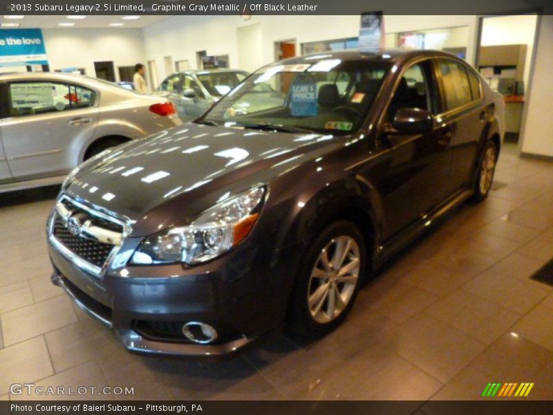 Graphite Gray Metallic / Off Black Leather 2013 Subaru Legacy 2.5i Limited