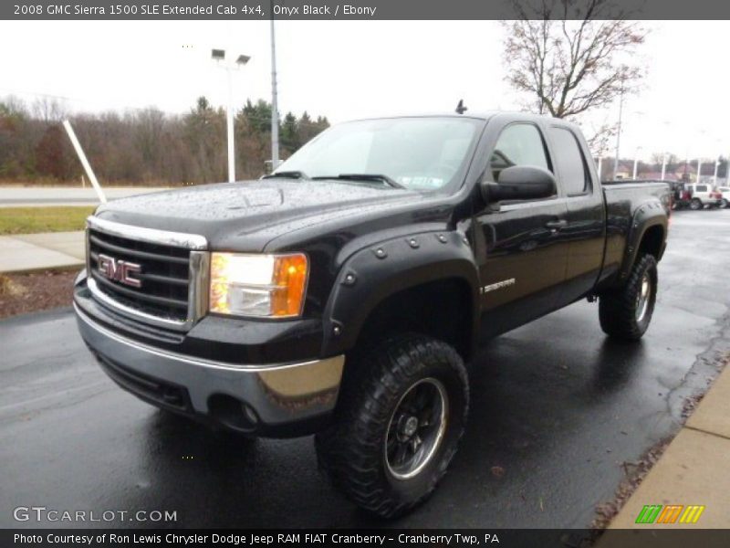 Onyx Black / Ebony 2008 GMC Sierra 1500 SLE Extended Cab 4x4