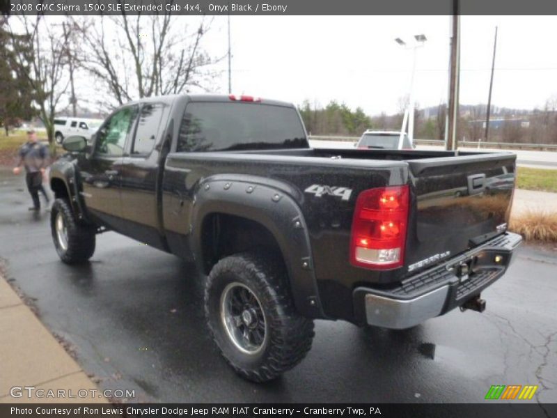 Onyx Black / Ebony 2008 GMC Sierra 1500 SLE Extended Cab 4x4