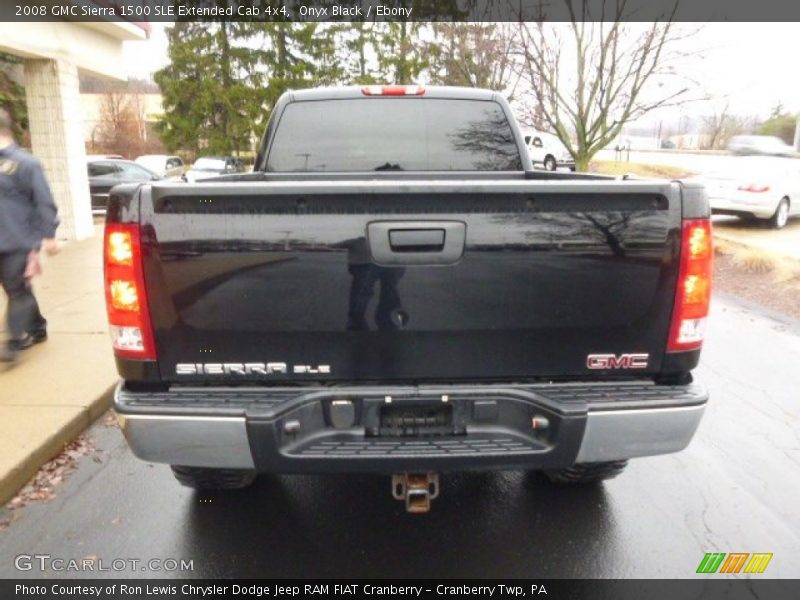 Onyx Black / Ebony 2008 GMC Sierra 1500 SLE Extended Cab 4x4