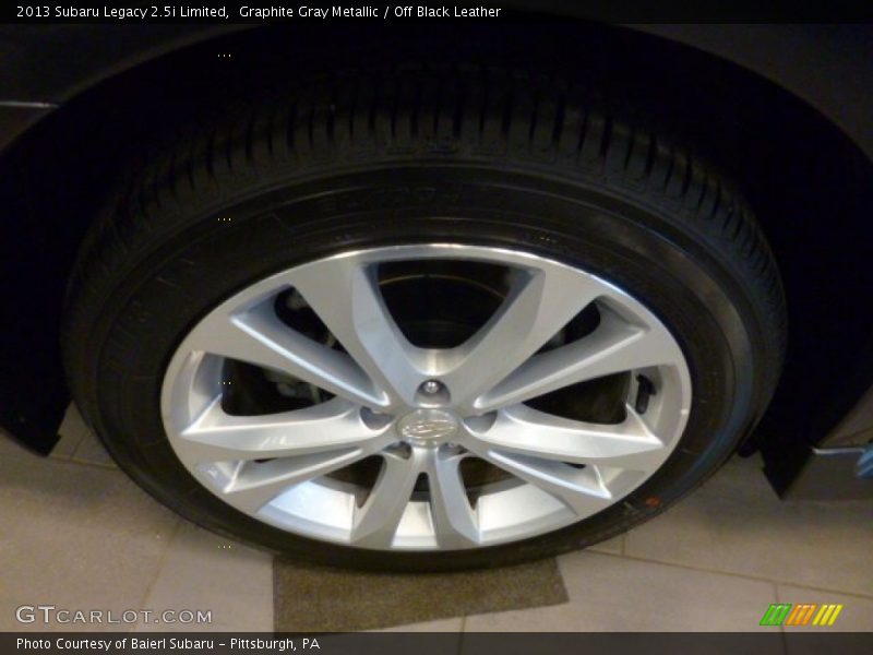 Graphite Gray Metallic / Off Black Leather 2013 Subaru Legacy 2.5i Limited
