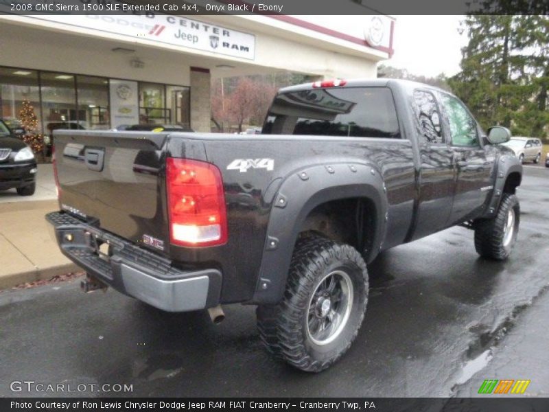 Onyx Black / Ebony 2008 GMC Sierra 1500 SLE Extended Cab 4x4