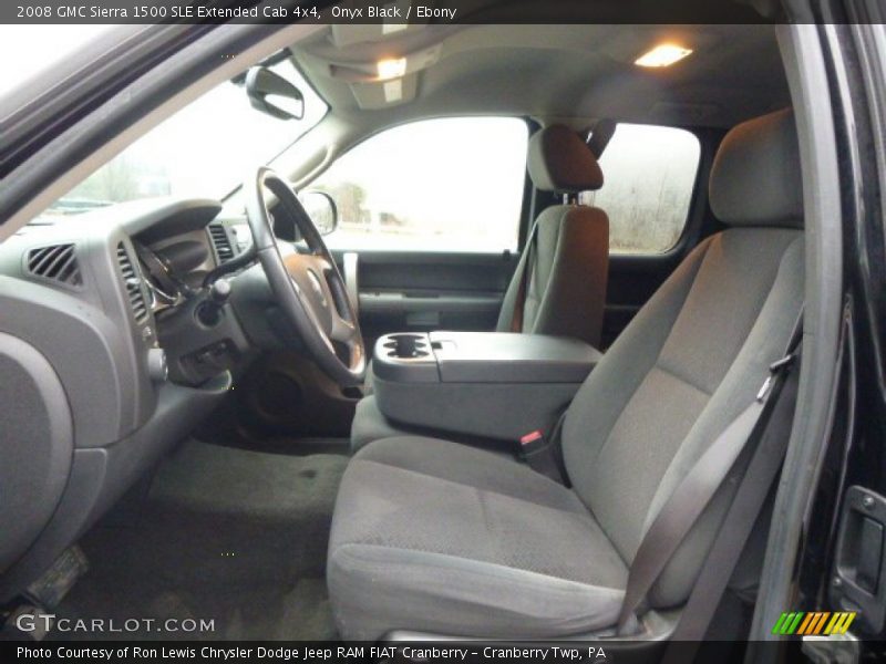 Onyx Black / Ebony 2008 GMC Sierra 1500 SLE Extended Cab 4x4