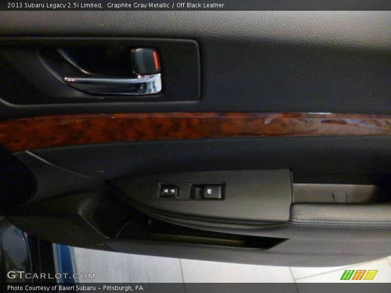 Graphite Gray Metallic / Off Black Leather 2013 Subaru Legacy 2.5i Limited
