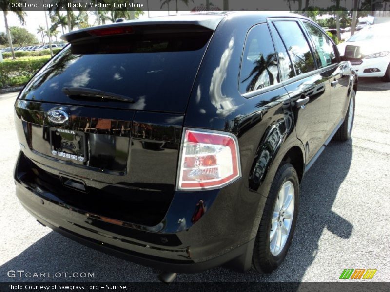 Black / Medium Light Stone 2008 Ford Edge SE