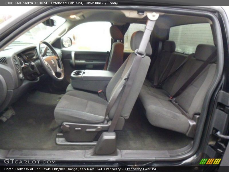 Onyx Black / Ebony 2008 GMC Sierra 1500 SLE Extended Cab 4x4