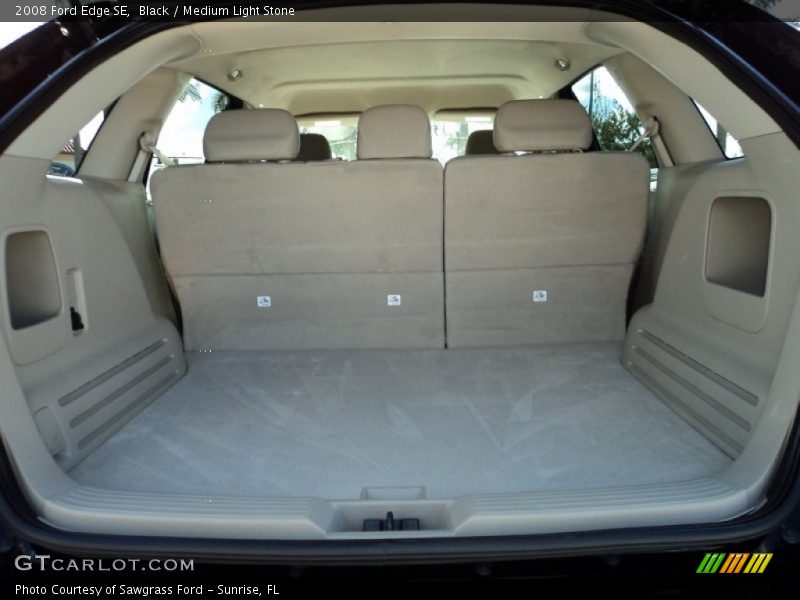 Black / Medium Light Stone 2008 Ford Edge SE