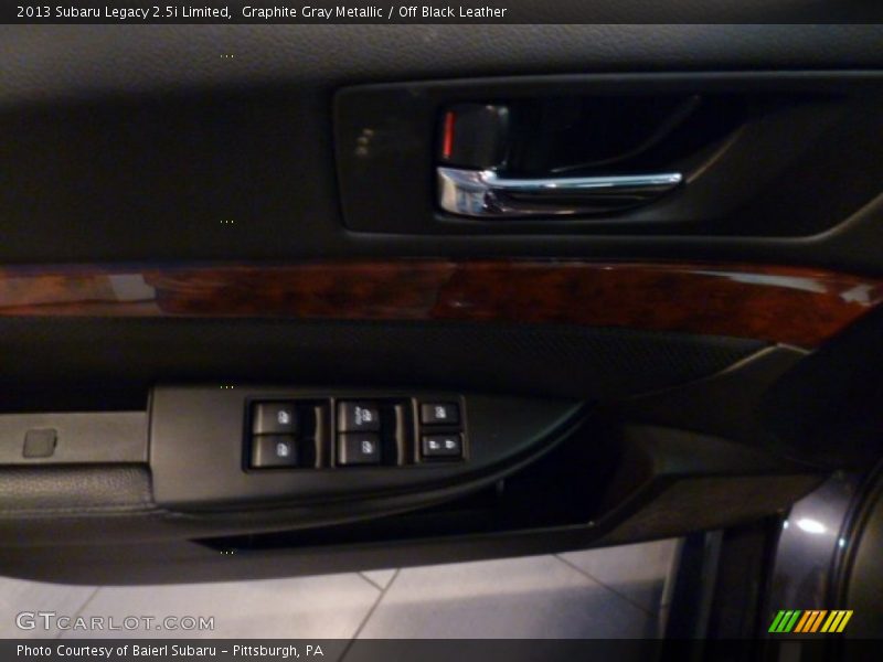 Graphite Gray Metallic / Off Black Leather 2013 Subaru Legacy 2.5i Limited