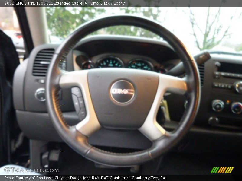 Onyx Black / Ebony 2008 GMC Sierra 1500 SLE Extended Cab 4x4