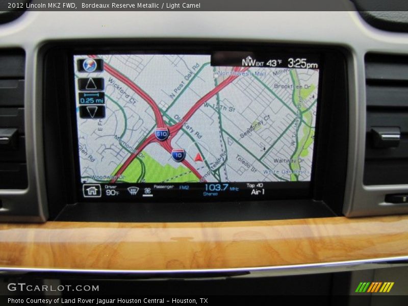 Navigation of 2012 MKZ FWD