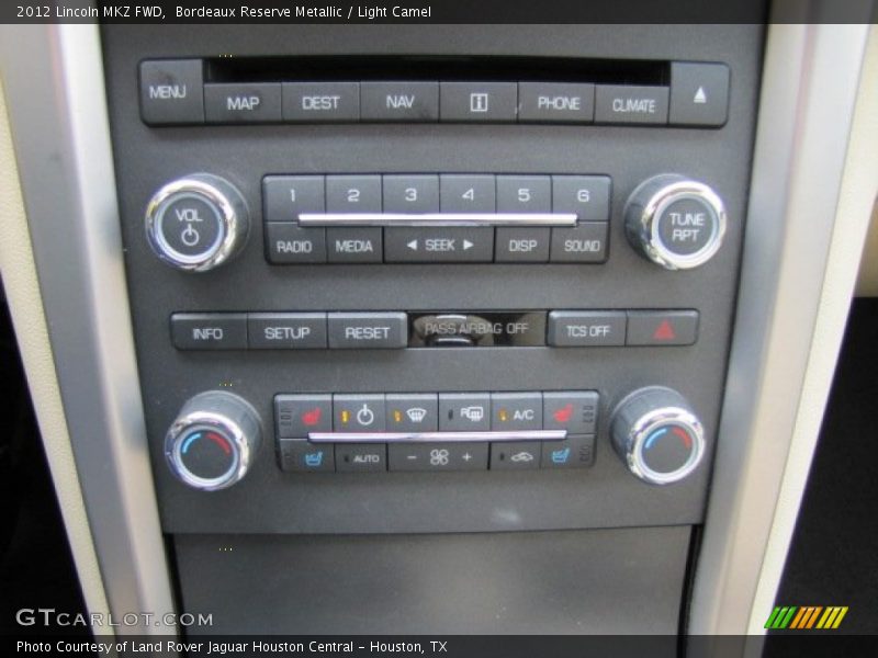 Controls of 2012 MKZ FWD