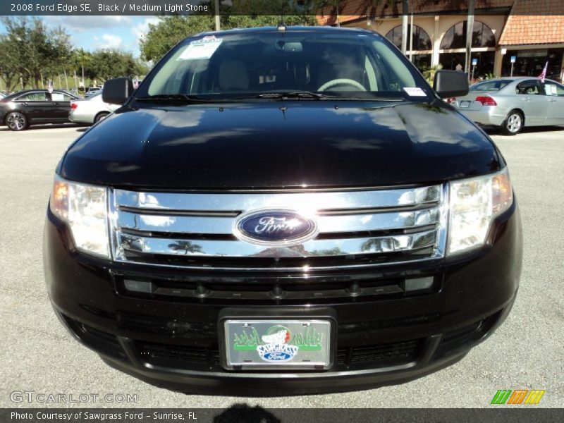 Black / Medium Light Stone 2008 Ford Edge SE