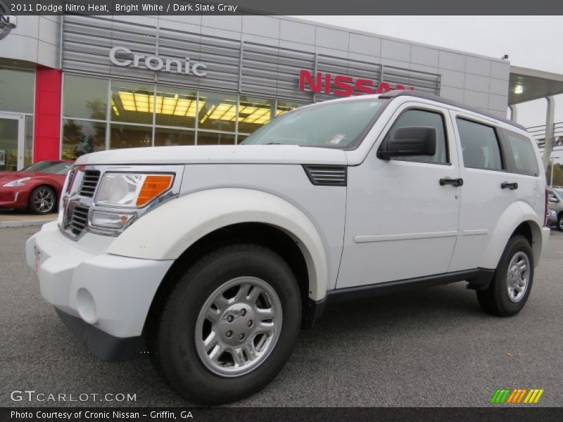 Bright White / Dark Slate Gray 2011 Dodge Nitro Heat