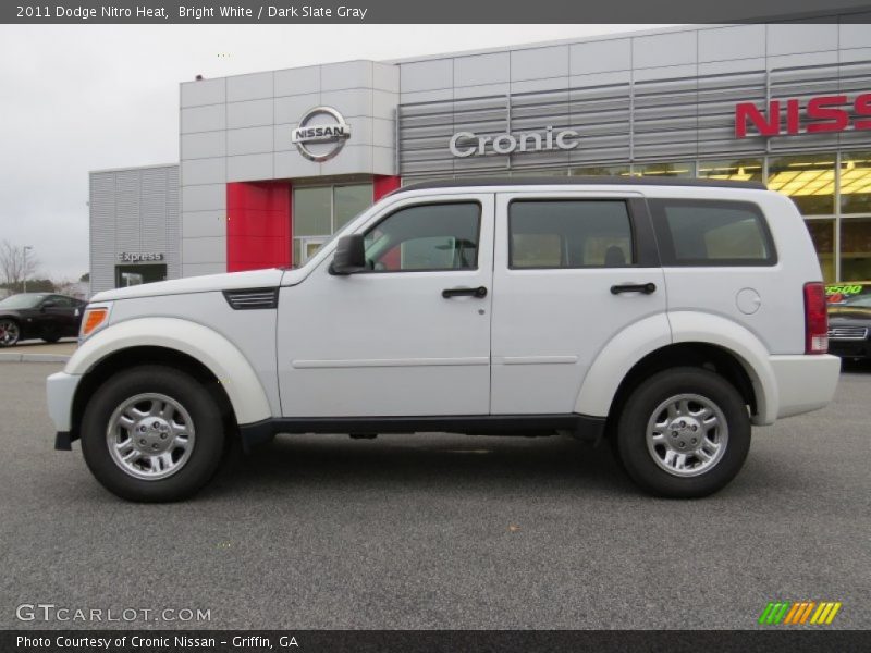 Bright White / Dark Slate Gray 2011 Dodge Nitro Heat