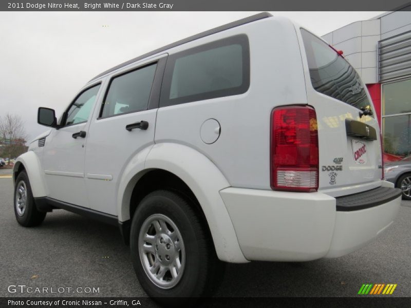 Bright White / Dark Slate Gray 2011 Dodge Nitro Heat