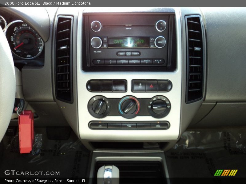 Black / Medium Light Stone 2008 Ford Edge SE