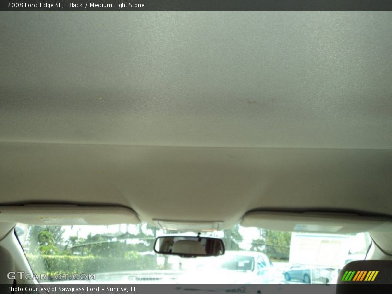 Black / Medium Light Stone 2008 Ford Edge SE