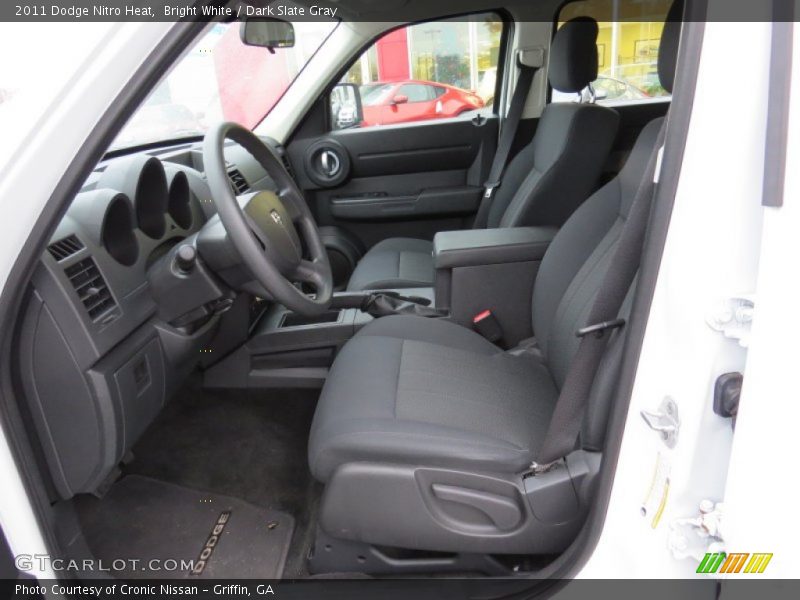 Bright White / Dark Slate Gray 2011 Dodge Nitro Heat