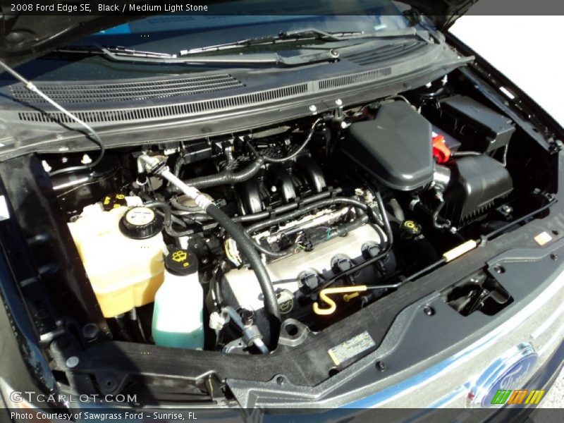 Black / Medium Light Stone 2008 Ford Edge SE