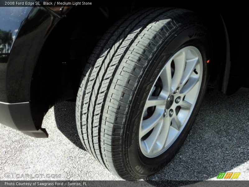 Black / Medium Light Stone 2008 Ford Edge SE