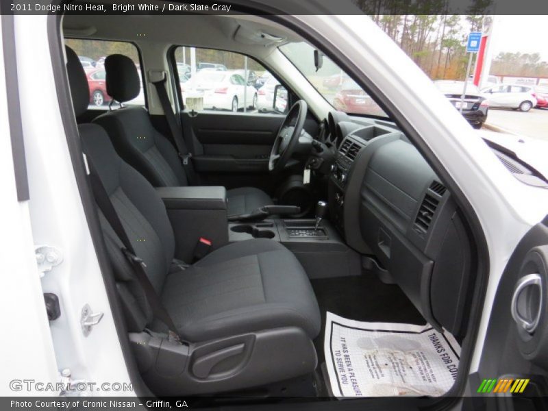Bright White / Dark Slate Gray 2011 Dodge Nitro Heat