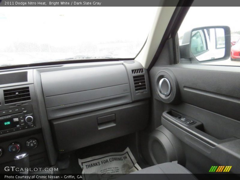 Bright White / Dark Slate Gray 2011 Dodge Nitro Heat