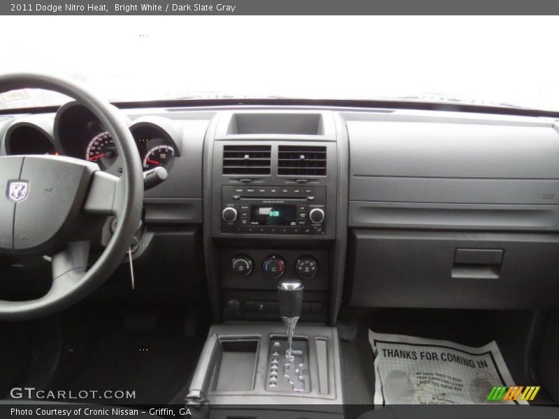 Bright White / Dark Slate Gray 2011 Dodge Nitro Heat