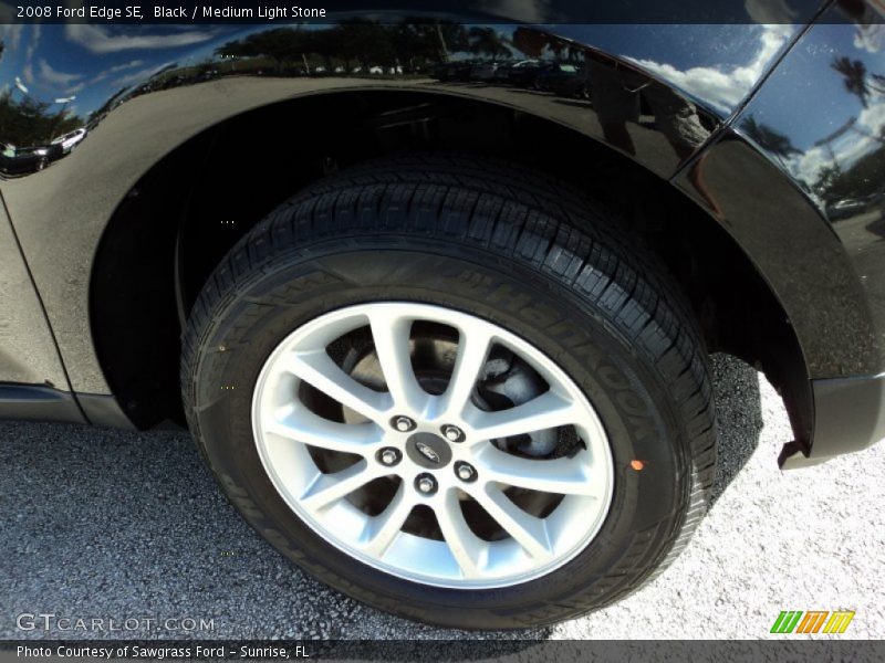 Black / Medium Light Stone 2008 Ford Edge SE