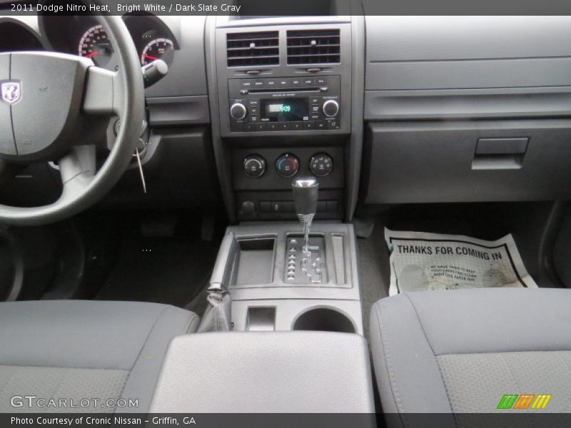 Bright White / Dark Slate Gray 2011 Dodge Nitro Heat