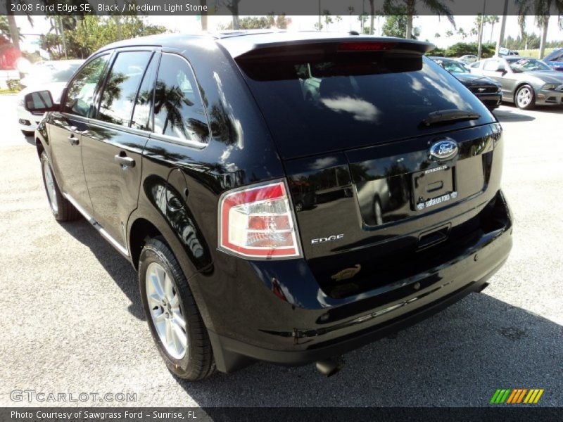 Black / Medium Light Stone 2008 Ford Edge SE