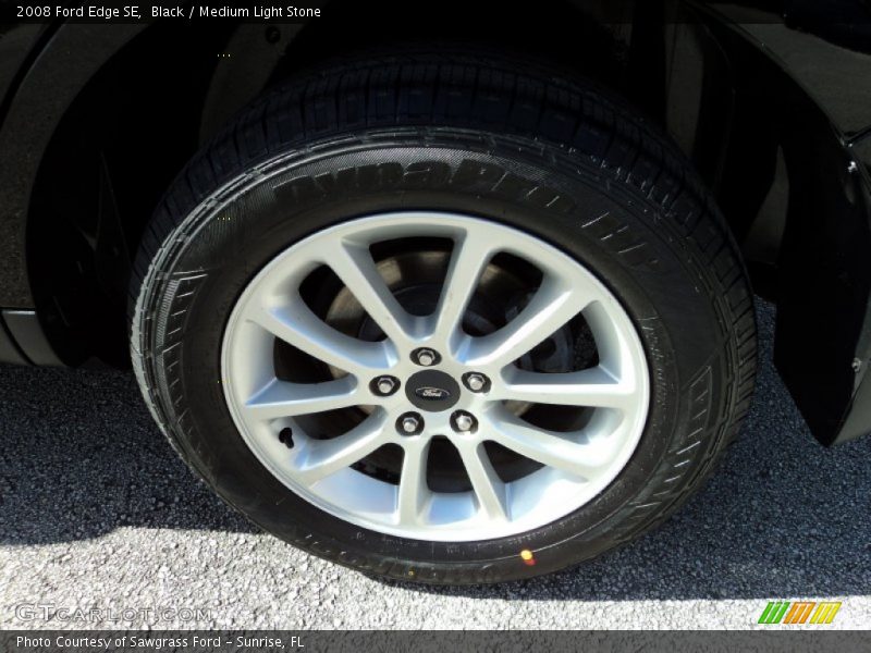 Black / Medium Light Stone 2008 Ford Edge SE