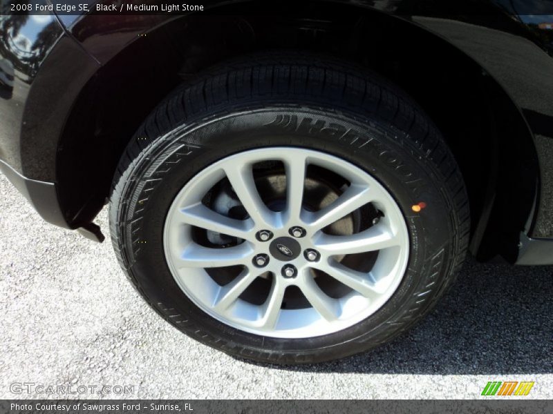 Black / Medium Light Stone 2008 Ford Edge SE