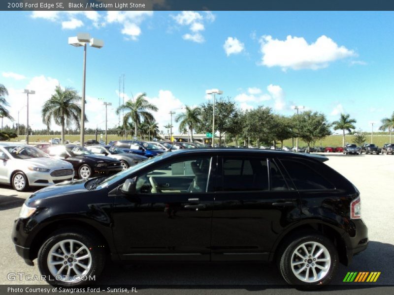 Black / Medium Light Stone 2008 Ford Edge SE