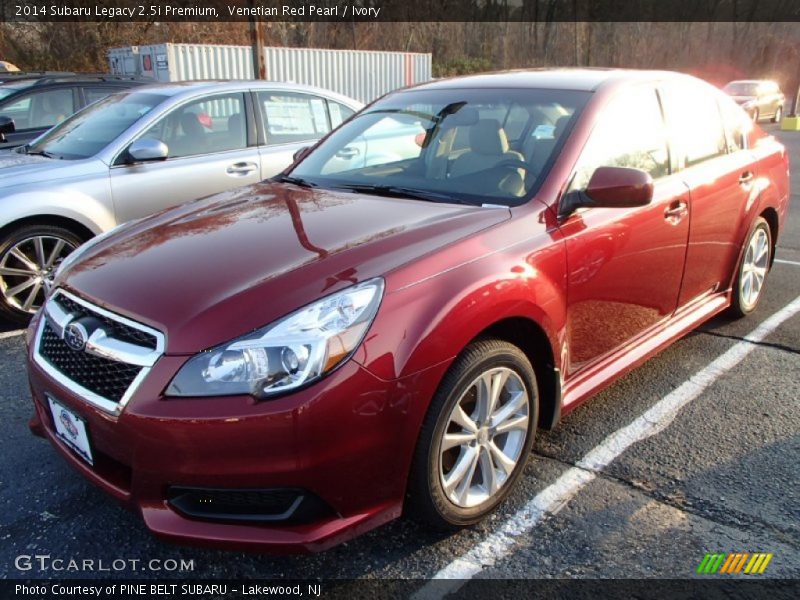 Venetian Red Pearl / Ivory 2014 Subaru Legacy 2.5i Premium