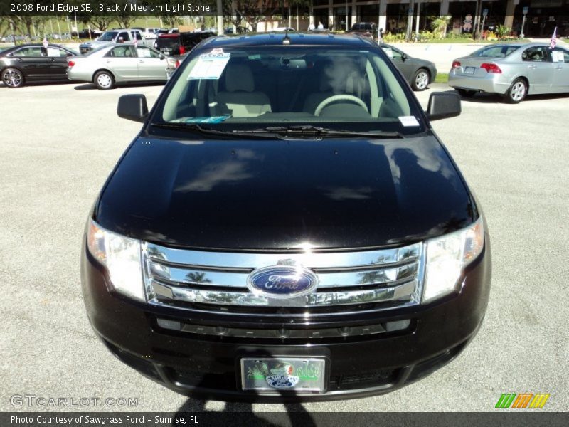 Black / Medium Light Stone 2008 Ford Edge SE