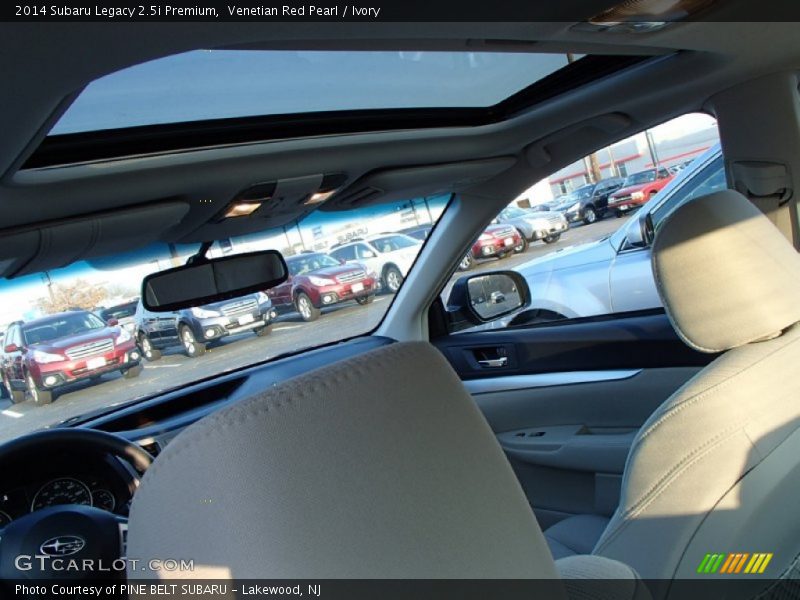 Venetian Red Pearl / Ivory 2014 Subaru Legacy 2.5i Premium