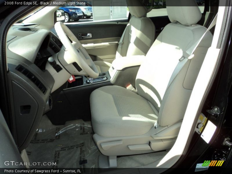 Black / Medium Light Stone 2008 Ford Edge SE