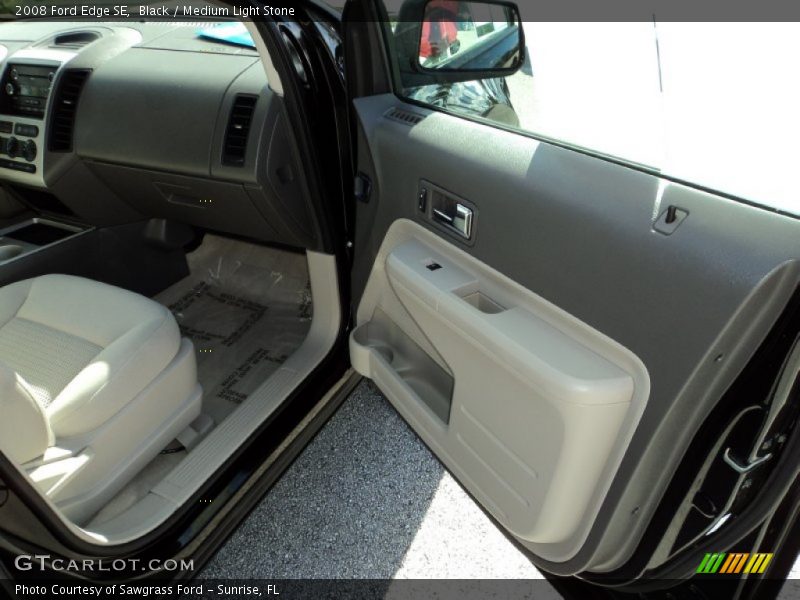 Black / Medium Light Stone 2008 Ford Edge SE