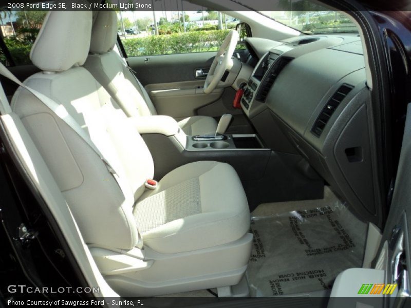 Black / Medium Light Stone 2008 Ford Edge SE