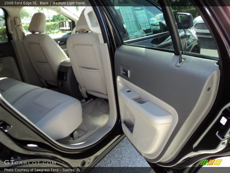 Black / Medium Light Stone 2008 Ford Edge SE