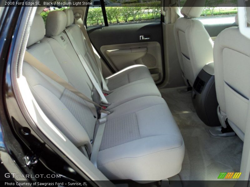 Black / Medium Light Stone 2008 Ford Edge SE